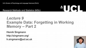 MSc Statistics, Lecture 9: Example Data - Part 2
