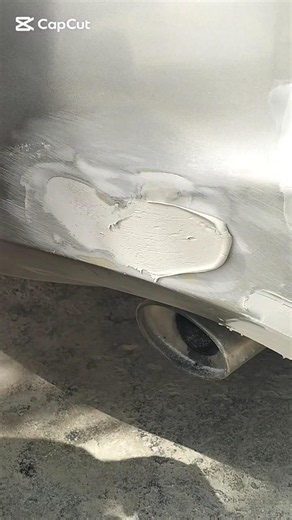 Honda accord back bumper repair Steel putty work