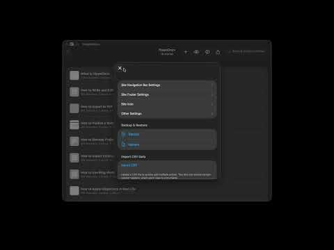 How to Add, Rearrange, and Delete Navigation Menu Links in HippoDocs