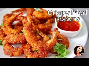 Crispy fried prawns recipe | shrimp fry | golden fried prawns | breaded prawns starter recipe