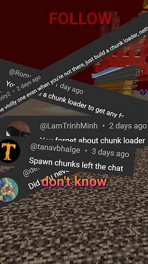 DashPum4 on Instagram: "Chunk loading in Minecraft is complicated but if you know how to use it can be incredibly useful! So heres a crash course! #minecraft #mc #mcyt #minecrafthardcore #hardcoreminecraft #minecrafttutorial #minecrafttutorials #tutorial #tutorials #minecraftbuilding #minecrafttip #minecrafttips #minecrafttipsandtricks #minecrafttipsntricks #lifehack #lifehacks #minecraftlifehack #minecraftlifehacks #fyp #fypシ #foryou #foryoupage #xyzbca #education #java #minecraftfacts"