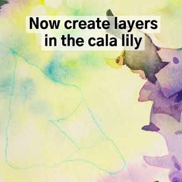 Building Cala Lilies and Hydrangea with Negative Painting - Linda Kemp