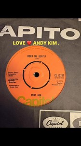 Sharing vinyl 45’s from my personal record collection- Andy Kim /Rock Me Gently From 1974 . | Freddie Whalley