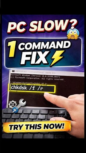 Make Slow PC Fast? Fix Disk error with this CMD Command