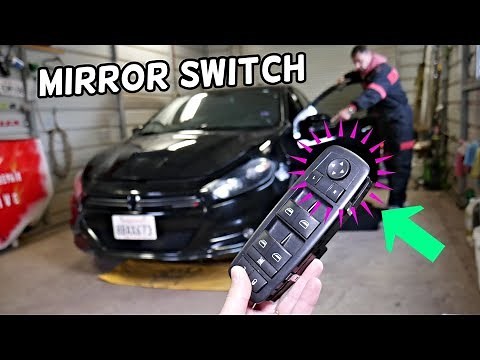 POWER MIRROR SWITCH REMOVAL REPLACEMENT DODGE DART, CHRYSLER 200. MIRROR NOT WORKING
