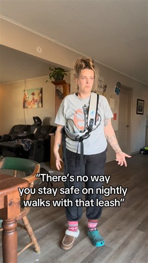 Ghost on Instagram: "We recently had a pedestrian hit by a car on our road because they weren’t seen by oncoming traffic. After that, we immediately ran out to get Big Old Pup leash and harness set to make sure we are seen next time we go on our nightly walks. Get yours with the link in my bio or use code GHOSTLYFREE for free shipping to make sure you’re seen on your nightly walks! We all know the Hershey squirts LOVE to hit at night. #dog #explorepage #fyp #dogwalk #night"