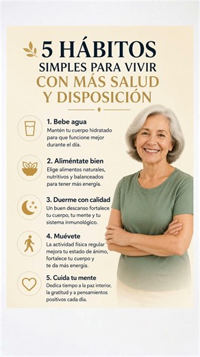 HÁBITOS que te ayudan a vivir MÁS y MEJOR después de los 60