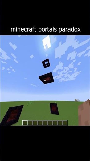 Minecraft Portals Paradox Illusion is Insane #minecraft #shorts #logic