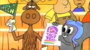 Taco Bell commercial with Rocky and Bullwinkle - 1993