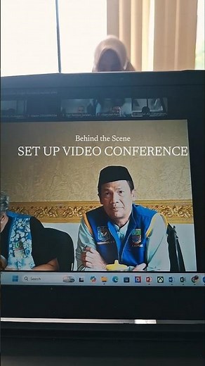 Behind the scene set up video conference #shorts