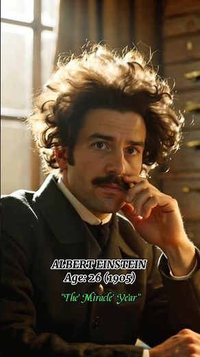 The Life of Albert Einstein: From 26 to 76 Years Old ⏳ #shorts