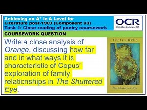 Achieving an A* for OCR A Level Poetry Coursework