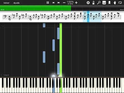Piano - "Claro de Luna - Beethoven" - (versión fácil) Tutorial Synthesia