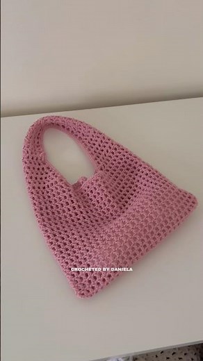 New Mesh Bag Tutorial 💓 #crochetbagpattern #crochet #crochetbag #crochettotebag