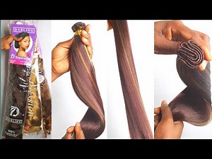 DIY! Bone Straight weave using Kanekalon hair. Turn your Kanekalon hair to human hair