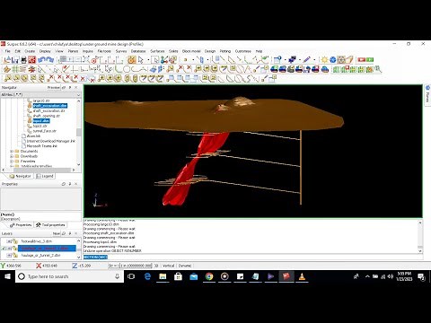 UNDER GROUND MINE DESIGN IN SURPAC SOFTWARE_PART 1