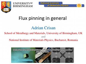 Flux pinning in general - SlideServe