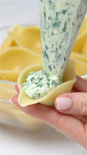 Stuffed Shells – saucy, cheesy baked pasta shells stuffed with ricotta, spinach, and marinara comfort. Recipe link in comments 👇 | JoCooks