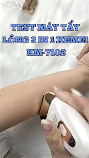 Review Chi Tiết Máy Tẩy Lông 3in1 Kemei KM-7102: Nhổ Lông, Cạo Lông, Chà Gót | Có Đáng Mua?