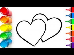 Drawing and Coloring Cute Hearts | Easy Step by Step Tutorial