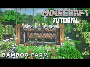 Minecraft Bamboo Farm - EASY Tutorial