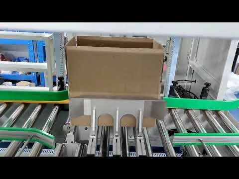 Tutorial how to adjust the Bag Inside in Box Carton Bagging Machine With Plastic Bag inserter