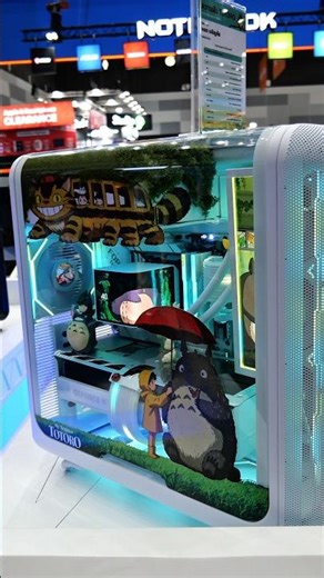 A PC custom case inspired by Japanese anime Ghibli "My Neighbors TOTORO" 😍 #pcmods #pcgaming