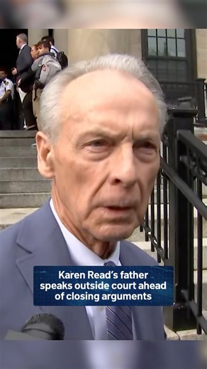 William Read, Karen Read’s father, spoke briefly with the media before entering court on Friday morning ahead of closing arguments in his daughter’s murder case. 📺 Watch live on the NBC10 Boston YouTube channel https://www.youtube.com/@NBC10Boston | NBC10 Boston