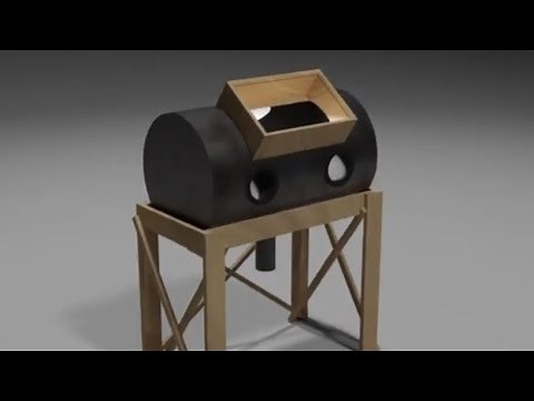 DIY sandblasting cabinet from a 55 gallon drum