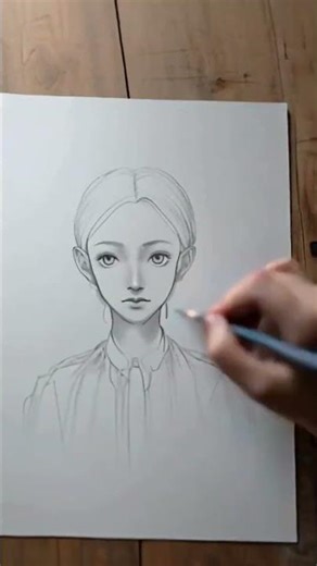 How to Draw a Cute Doll 👧 (Step by Step) #shorts