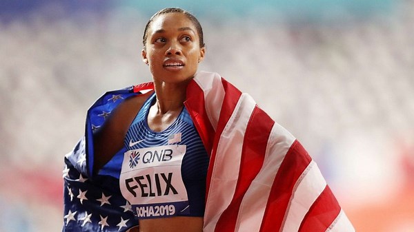 Olympic sprinter Allyson Felix breaks world record held by Usain Bolt 10 months after giving birth