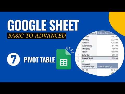 PIVOT TABLE with SLICERS for quick DATA ANALYSIS✅ Google Sheet Course - Class 7