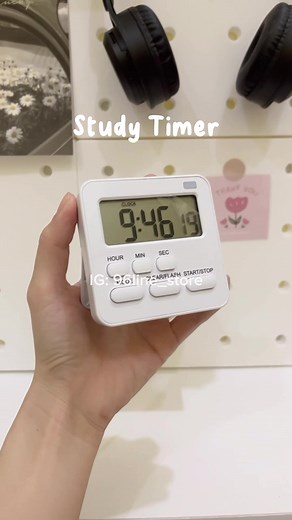 Study Essential 📚⏰ Mini Timer មានមុខងារ៣ Clock/Timer/Alarm តម្លៃ១ម៉ឺន 🥰🌟 #96line_store #battambang #onlineshopping