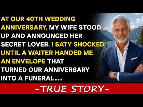 At our 40th wedding anniversary, my wife stood up and announced her secret lover