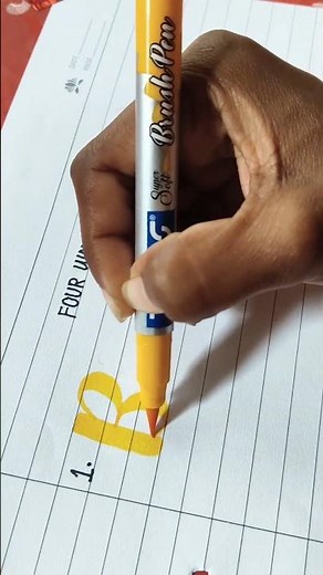 4 Ways to Write “B” | Brush Pen Lettering Tutorial#HandLetteringPractice#LetteringTutorial