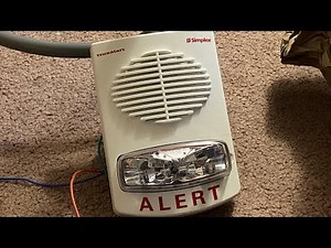 Simplex 4906-9151 SmartSync White TrueAlert Speaker Strobe ALERT Alarm Unboxing