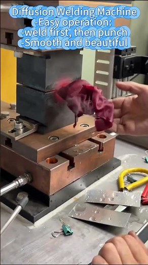 Diffusion Welding Machine: Cut, Weld & Punch in One Step | Smooth Finish
