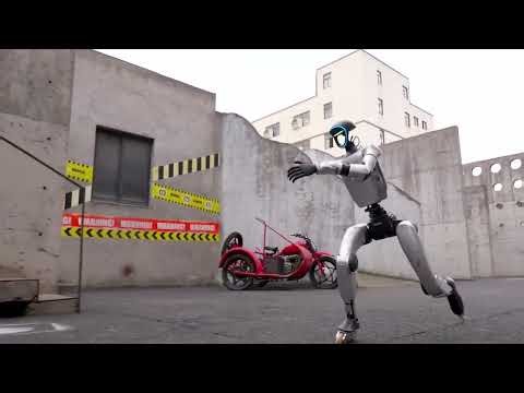Humanoid robots with wheels