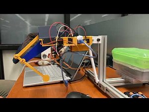 Robo Dog Leg Moving in Straight Line (using custom non-linear systems of equations solver)