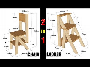 HOW TO MAKE A SIMPLE FOLDING LADDER CHAIR