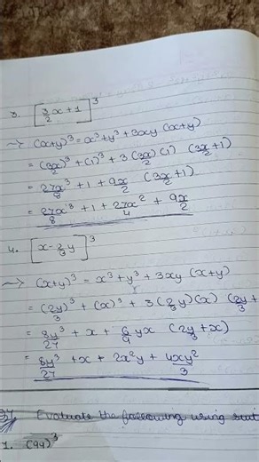 std 9 ch 2 solutions of ex 2.4 algebraic identity.#shorts