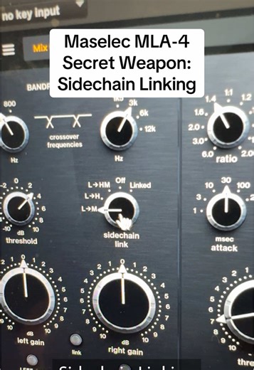 Curious about Sidechain Linking? The Maselec MLA-4 allows independent frequency bands to interact dynamically—each with its own timing and settings. This quick video breaks down exactly how parallel compression and expansion work, giving you new ways to control the dynamics in your mix. #mixingtips #mastering #MusicProductionTips