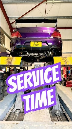 SERVICE TIME #automobile #jdm #mitsubishi #evolution #fast #reel #boost #garage #car #purple #power