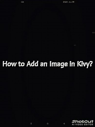 How to Add an Image in Kivy | #python | #coding | #create | #tricks #edit #nostalgia #python #coding