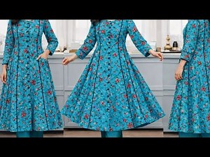 Kam kapray my penal wali frock kesay banain /panal frock with pokit cutting and stitching.