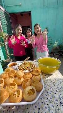 Watch full video on our channel👆Golgappa😋with aalu tikki🍘 #food #foodie #viral #trending #shorts