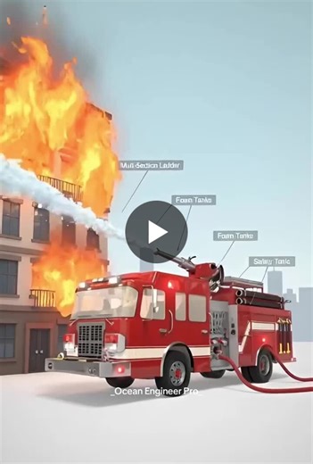 🛠️How Works Fire Fighting Truck 🧯 A modern fire engine (also known as a pumper) is a sophisticated piece of machinery designed to move water from a source to a fire as efficiently as possible. It… | Ramesh Fernando