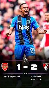 Arsenal 1–2 Bournemouth SHOCK | Title Race COLLAPSING? Gyökeres Penalty Not Enough…😥#shorts