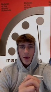 The Doomsday Clock Explained TLDR #stitch #remix with noahglenncarter on #tiktok #doomsdayclock #apocalypse #nowyouknow #explained #cuttothechase #savetime #tldr #adhd #science | Timesaver9000