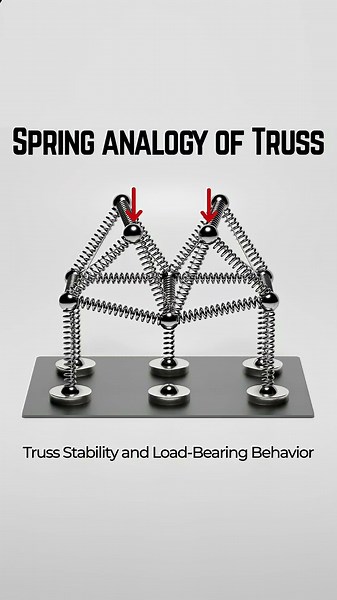 How Truss Systems Maintain Stability Under Load. 🏗️